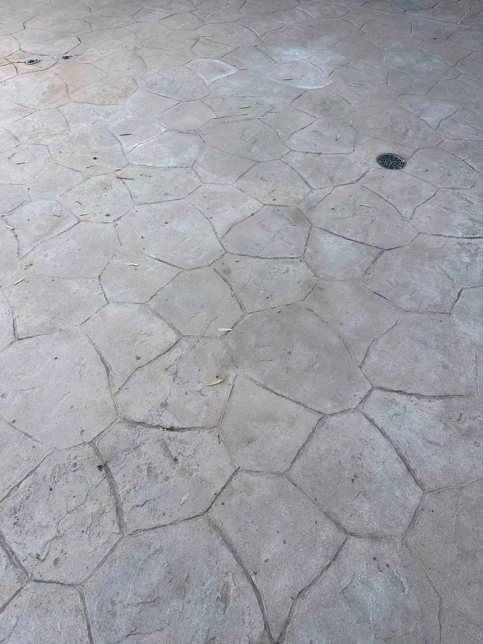 Decorative concrete patio finish