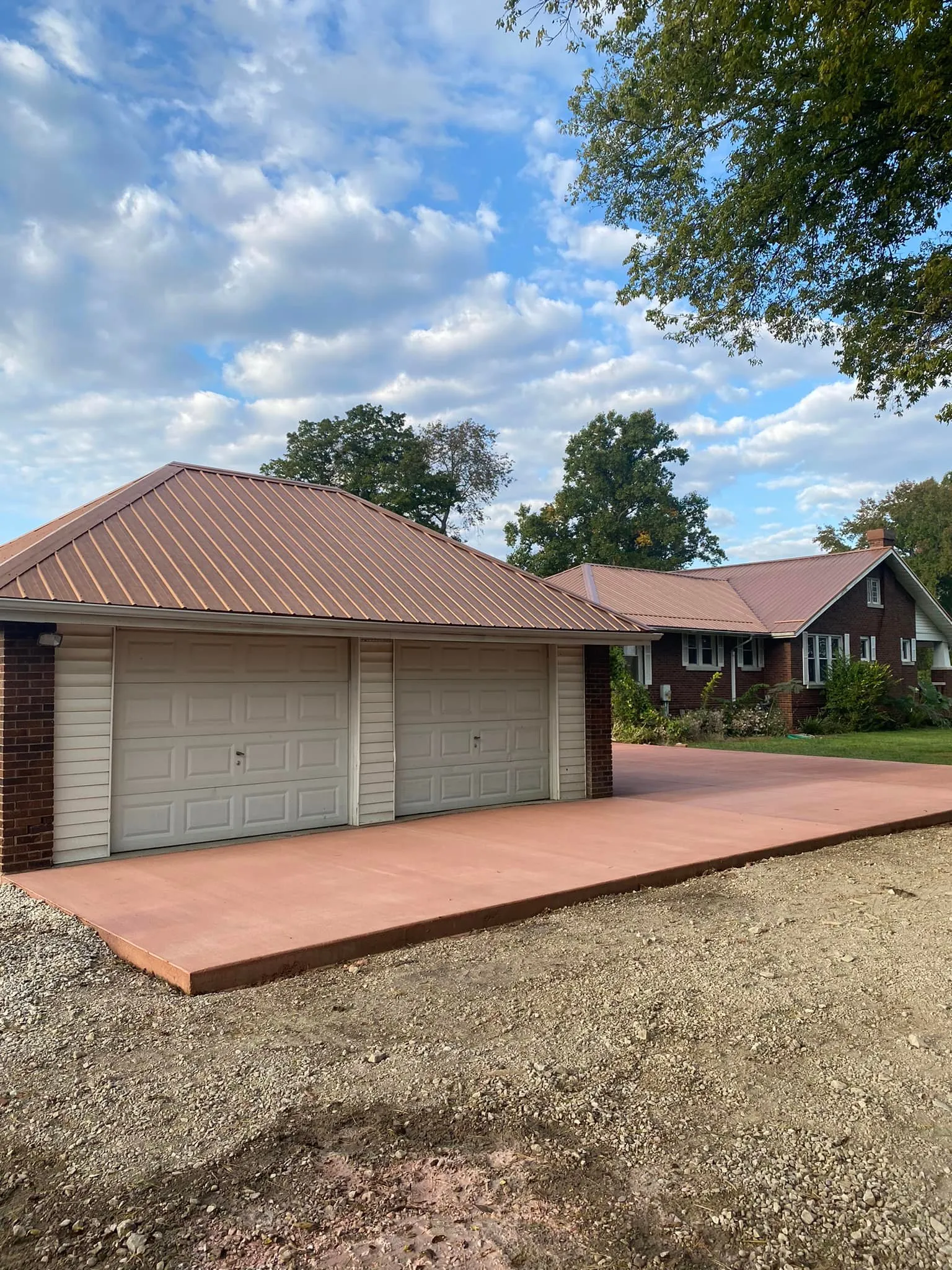 Concrete driveway installation in Illinois